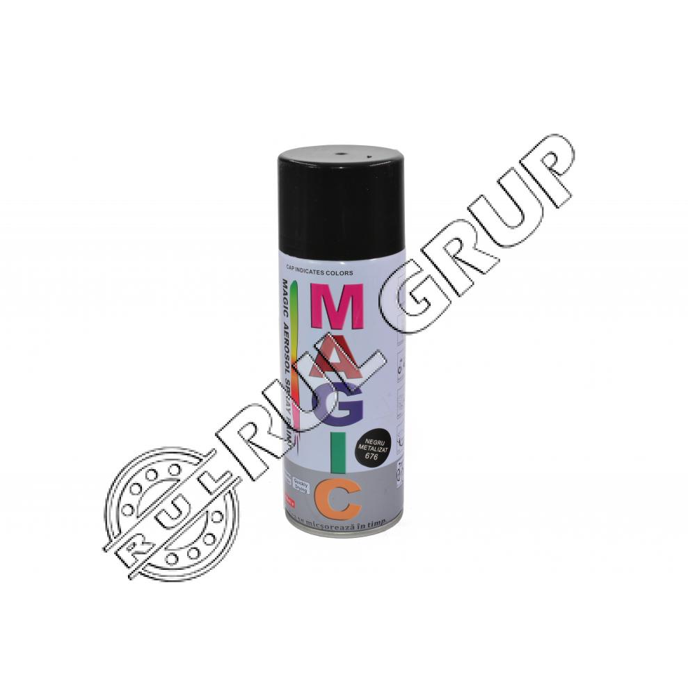 VOPSEA SPRAY NEGRU METALIZAT 676M MAGIC RUL GRUP RO